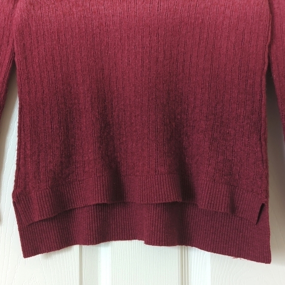 Tommy Bahama Classic Ombre Alpaca Wool Blend Ribbed Knit V-neck Sweater Pink S - Picture 5 of 9